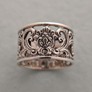 NEW Sundance Catalog Size 6 Sterling Silver Statement Flower Ring